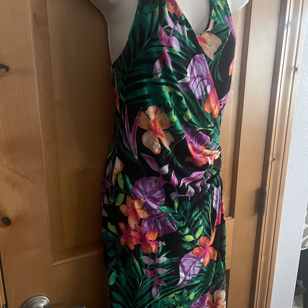 Tommy Bahama Floral Halter Dress Sm